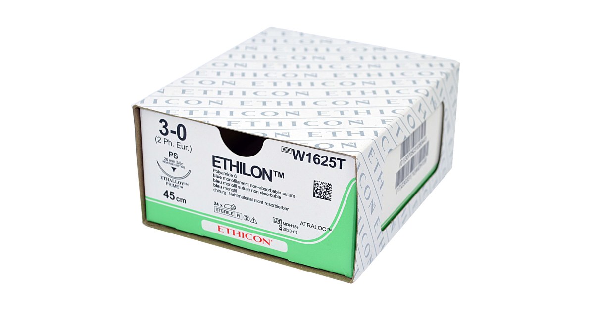 Ethicon Ethilon Non Absorbable Sutures 3/0 26mm 45cm W1625T